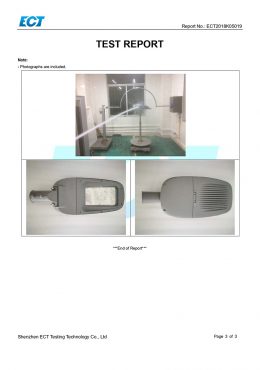 EK IP66 TEST-certifikat